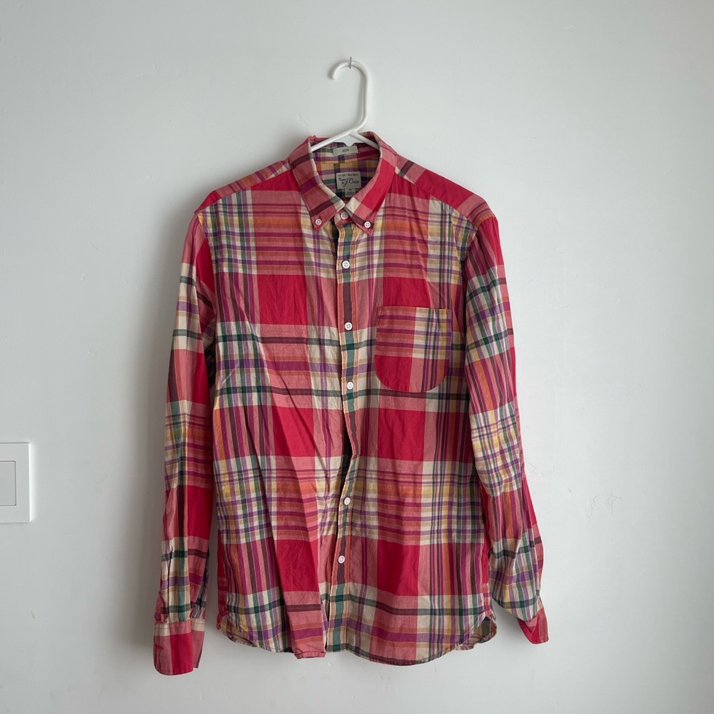 J crew slim Indian Madras